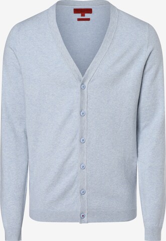 Finshley & Harding Knit Cardigan in Blue: front