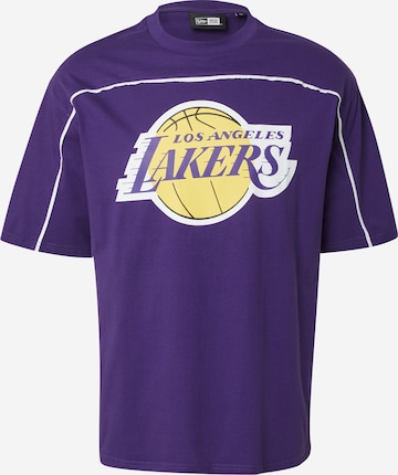 Tricou 'NBA LOSLAK' de la NEW ERA pe mov: față