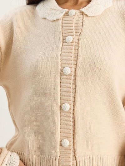 Bianco Lucci Casaco de malha em bege, Vista do artigo