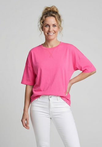 T-shirt MUTHA en rose : devant