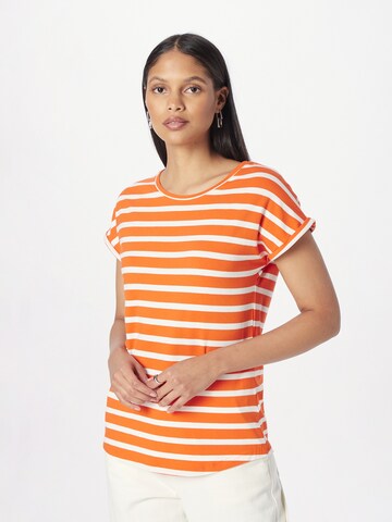 T-shirt b.young en orange : devant
