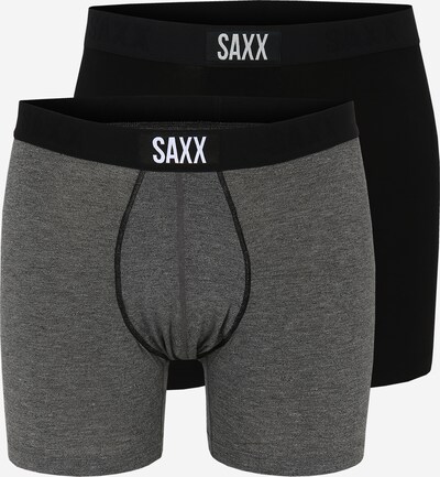 SAXX Boxershorts in graumeliert / schwarz / weiß, Produktansicht