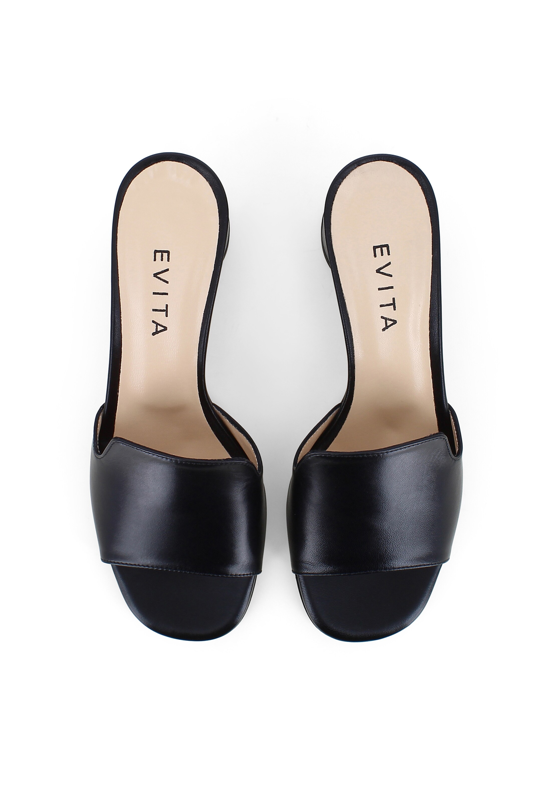 EVITA Muiltjes 'DORI' in Zwart