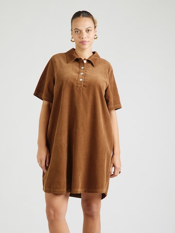 ONLY Carmakoma Dress 'CARGRY-NESSA' in Brown: front