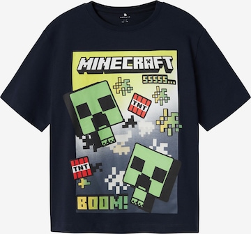NAME IT Shirt 'NKMMus Minecraft' in Blue: front