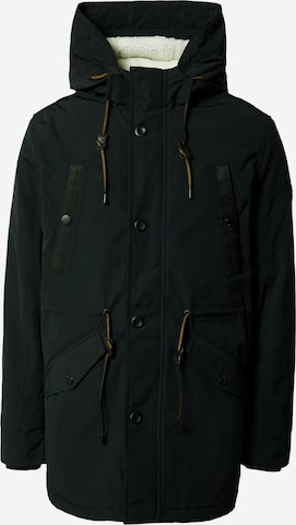 INDICODE JEANS - Parka de inverno 'Callen' em preto: frente