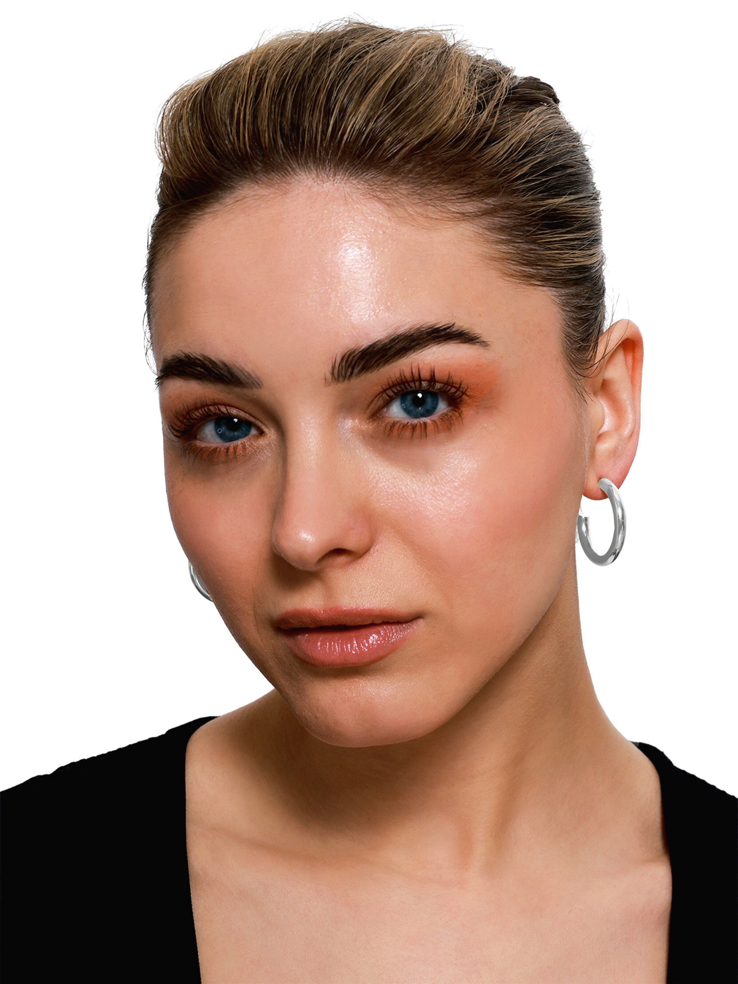 Heideman Earrings 'Egnat' in Silver: front