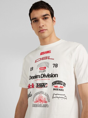 DIESEL T-Shirt 'JUST N14' in Weiß