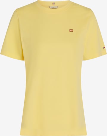 T-shirt TOMMY HILFIGER en jaune : devant