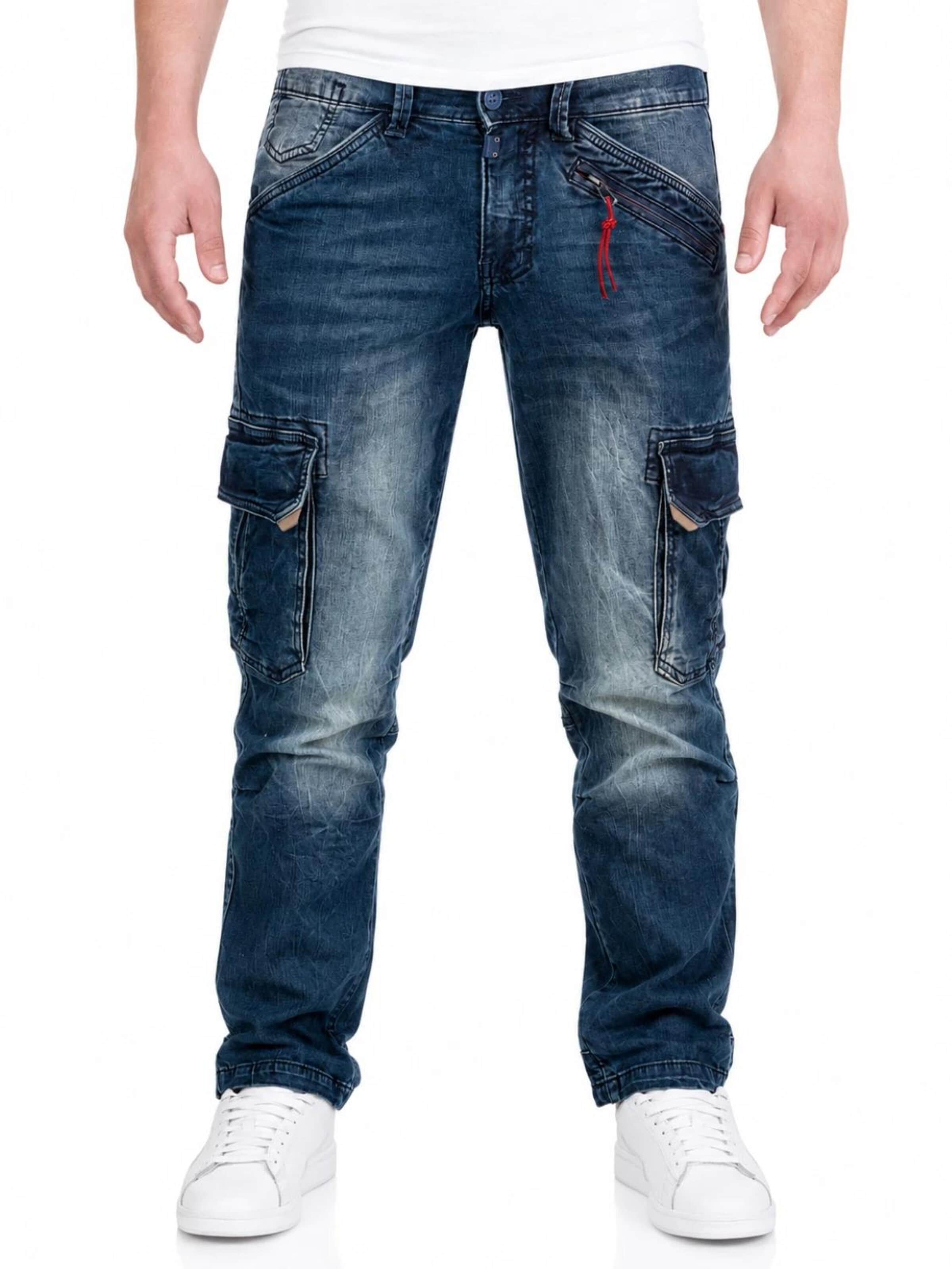 TIMEZONE Regular Cargo jeans 'Timezone Herren-Cargojeans Regular BenTZ 3858 - lässig modern' in Blue