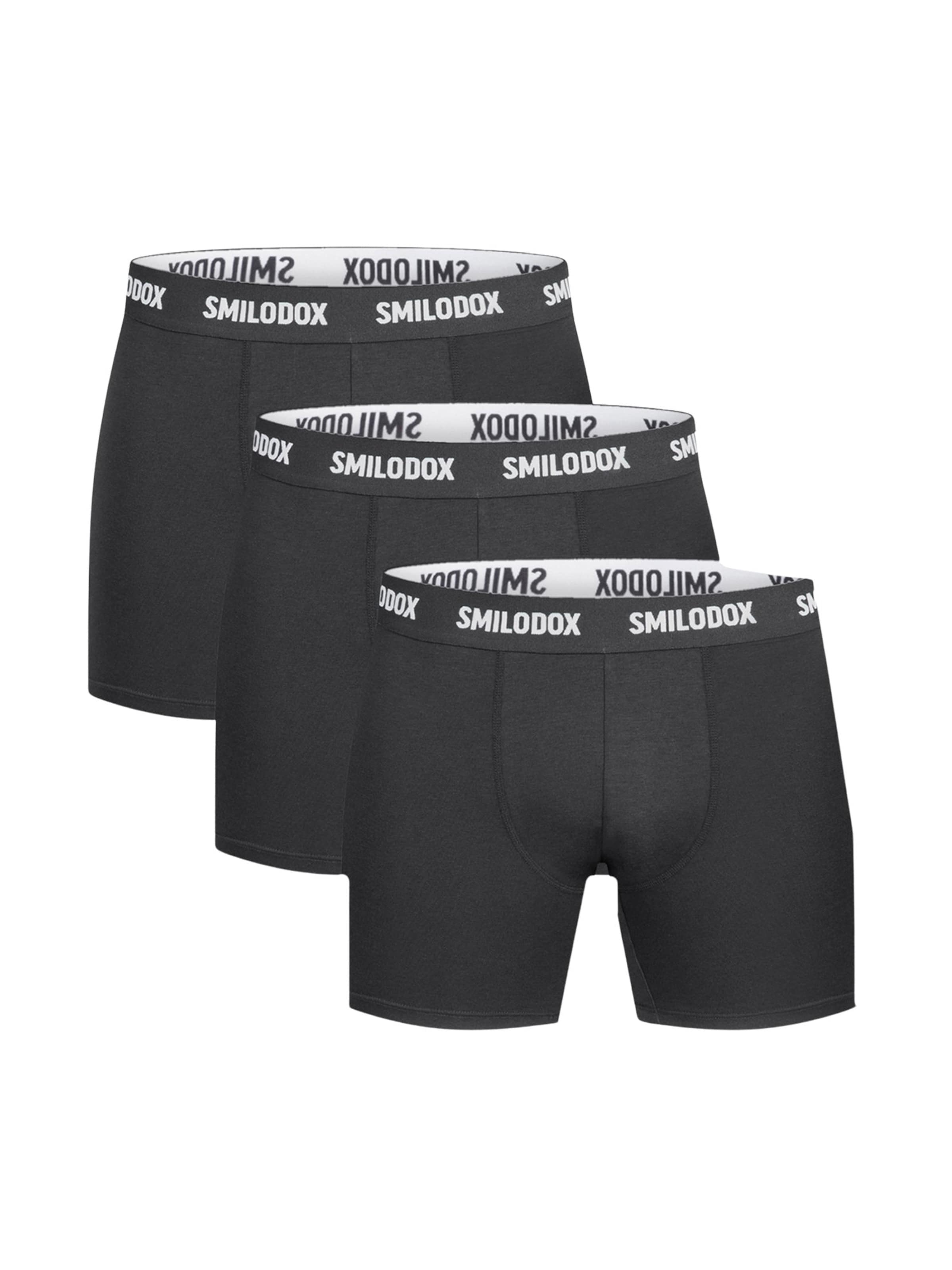 Boxers 'Larry' Smilodox en noir : devant