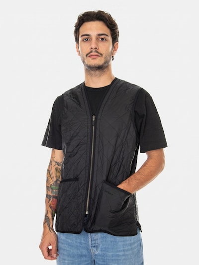 Barbour Vest 'Mens Polarquilt Waistcoat Zip Liner Black Jacket' i S i sort, Produktvisning