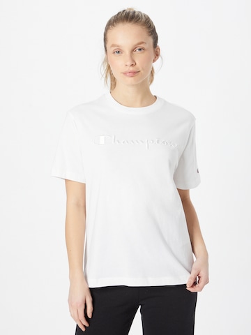 T-shirt Champion Authentic Athletic Apparel en blanc : devant