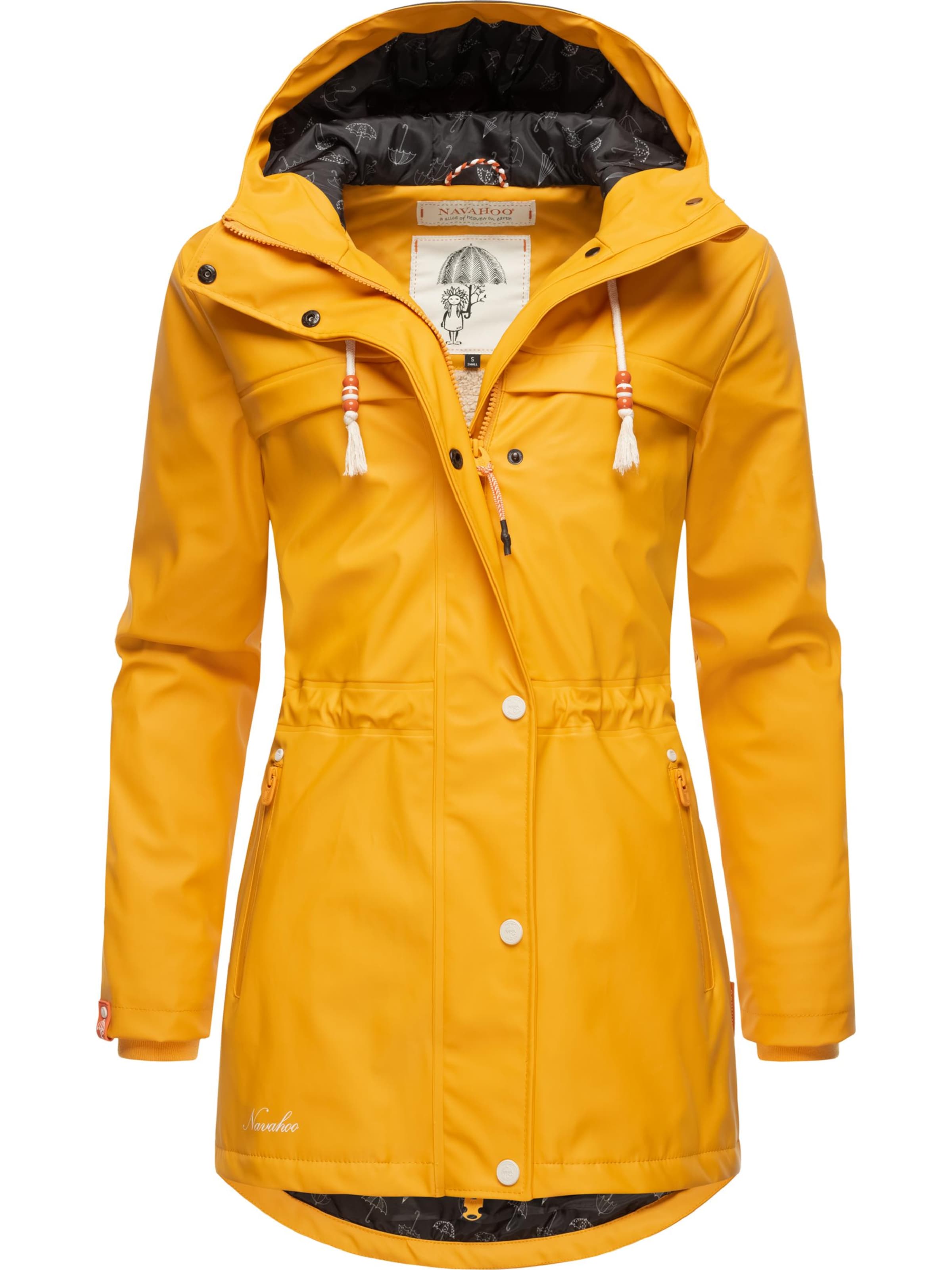 geltona NAVAHOO Demisezoninis paltas 'Rainy Forest'