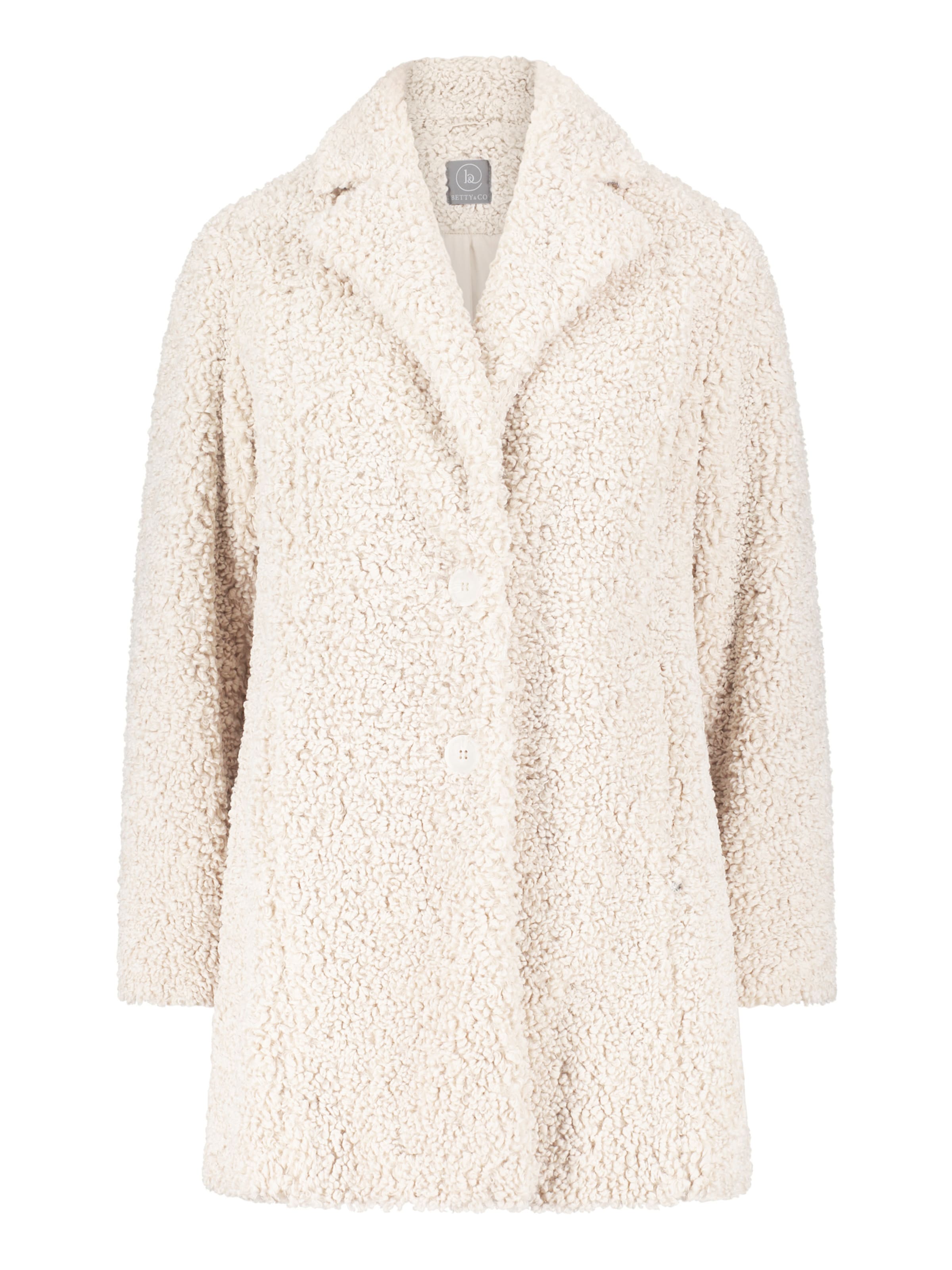 Betty & Co Between-seasons coat in Beige: front
