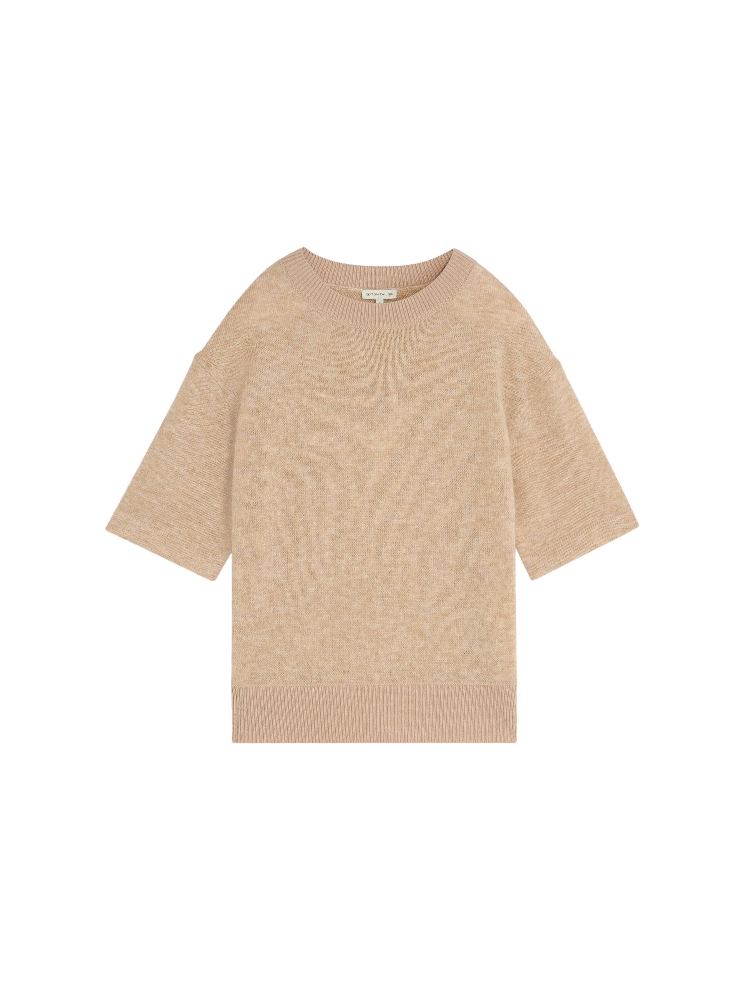 Pull-over TOM TAILOR en beige : devant