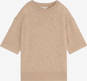 Pull-over TOM TAILOR en beige : devant