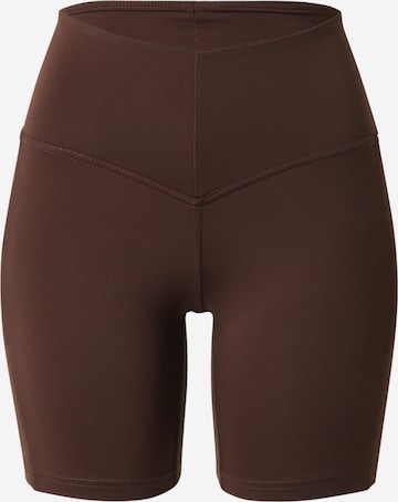 NEBBIA Skinny Sportsbukser i brun: forside