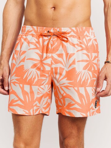 PROTEST Board Shorts 'PRTPanther' in Purple: front
