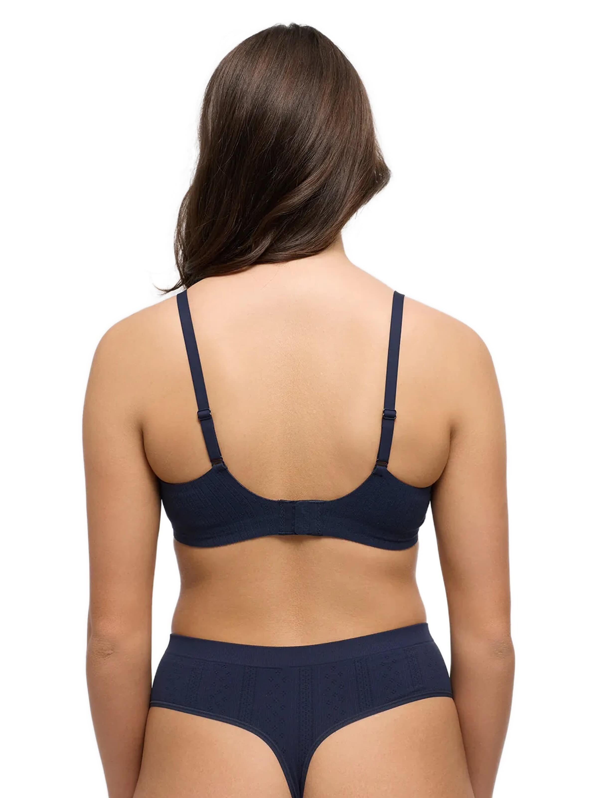 cfab Push-up BH 'Jacquard Comfort Push-Up BH' in Blauw