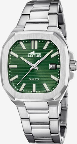 Montre à affichage analogique Lotus en vert : devant