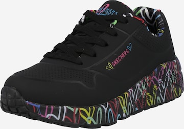 SKECHERS Sneaker 'Uno Lite - Lovely Luv' in Schwarz: Vorderseite