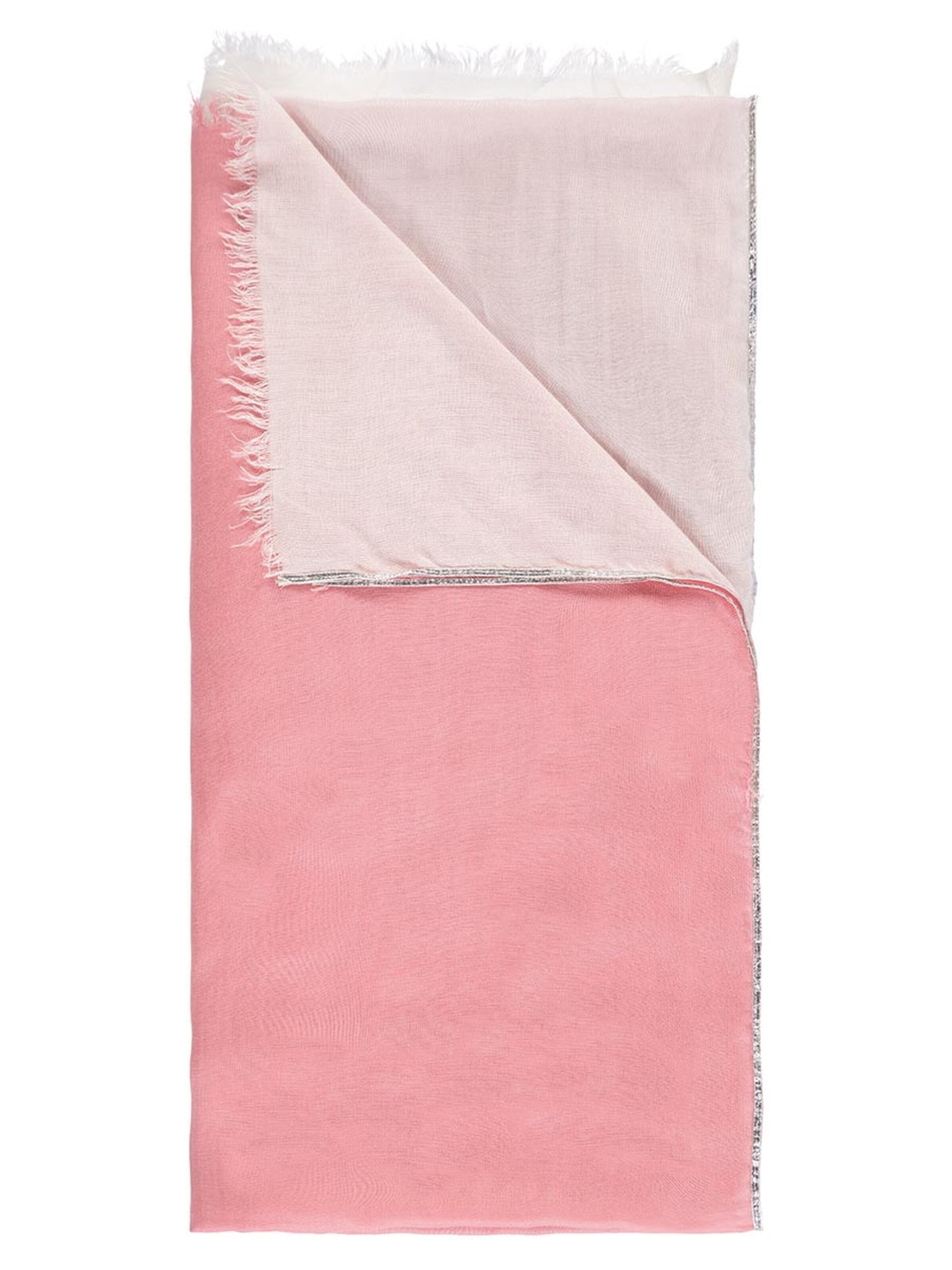 Passigatti Wrap 'Schal Degradé mit Silberrand' in Pink