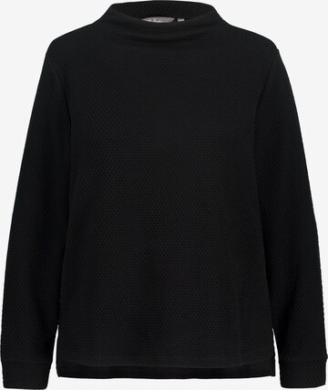 Sweat-shirt Ulla Popken en noir : devant