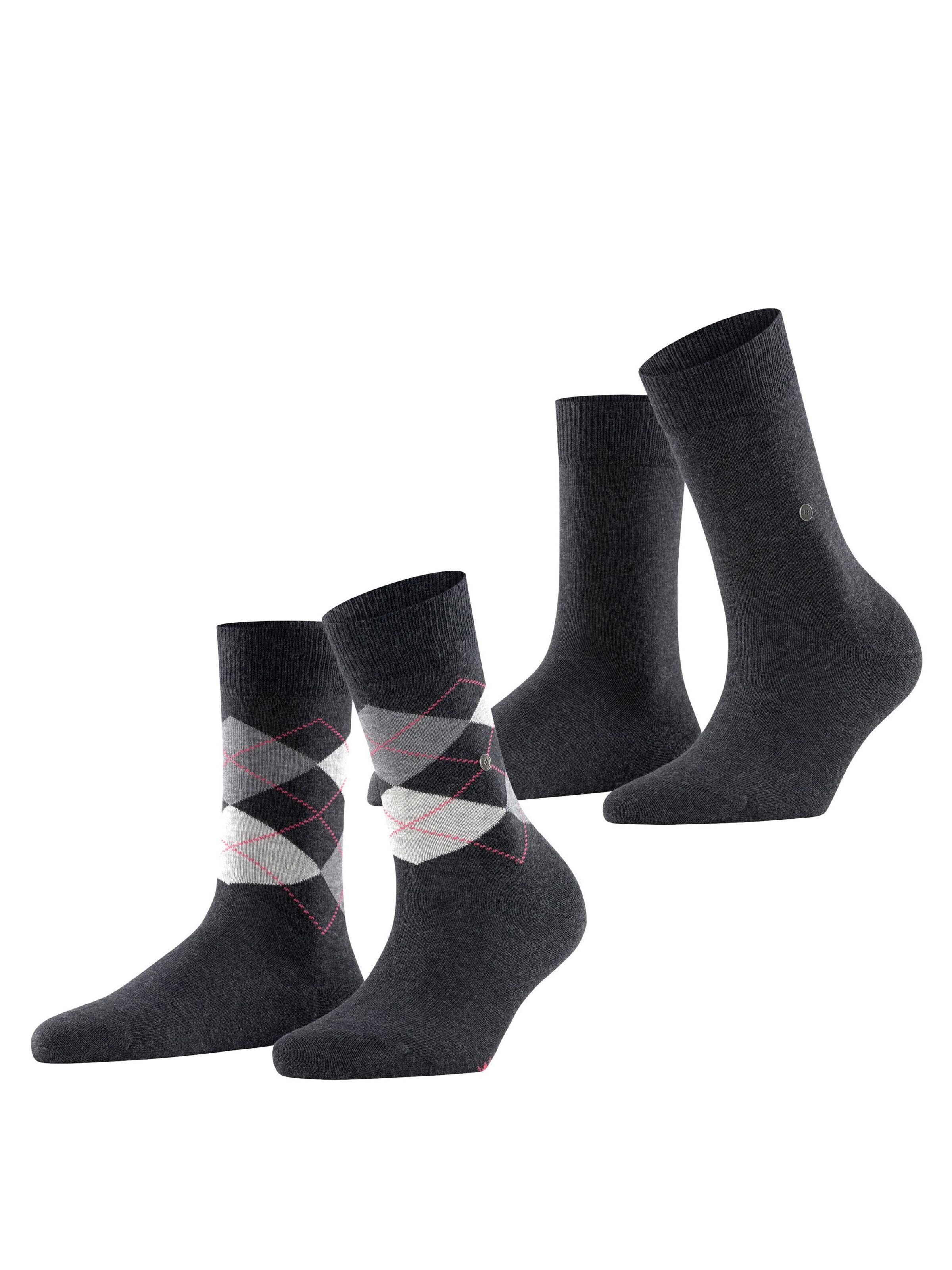 BURLINGTON Socken 'Everyday Mix 2-Pack'‌‌‌‌‌ in Grau: Vorderseite