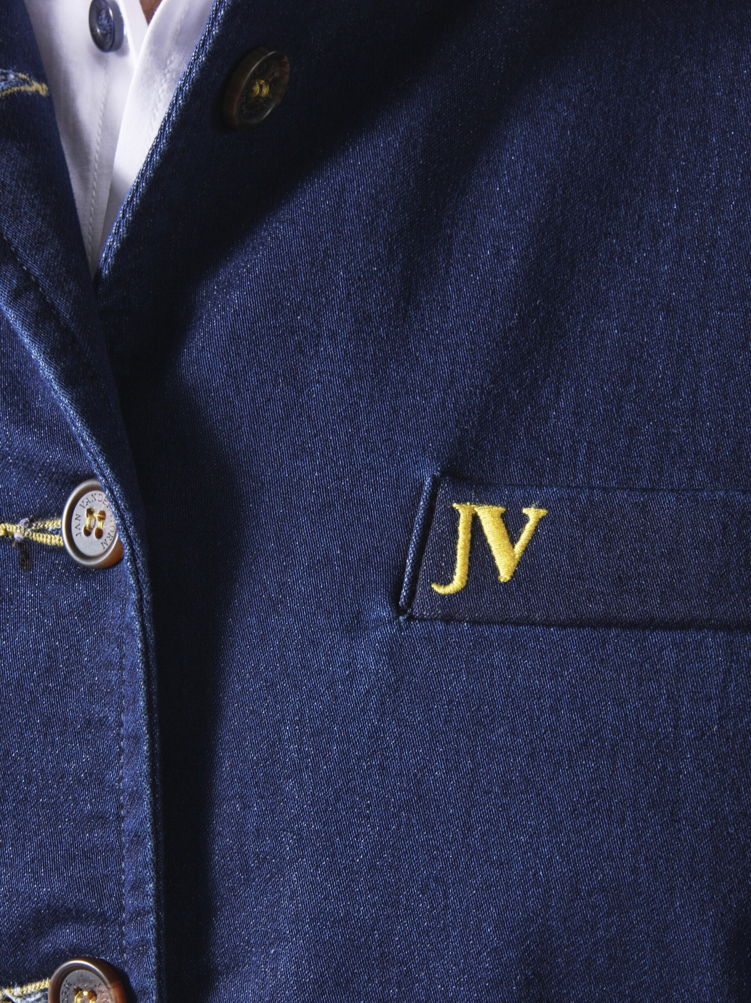 Jan Vanderstorm Vest 'Hildevin' in Blue