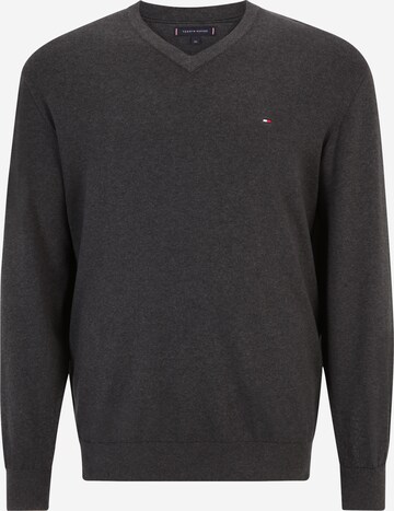 Tommy Hilfiger Big & Tall Sweter 'Classic' w kolorze szary: przód