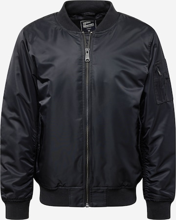 Vintage Industries Overgangsjakke 'Row' i sort: forside