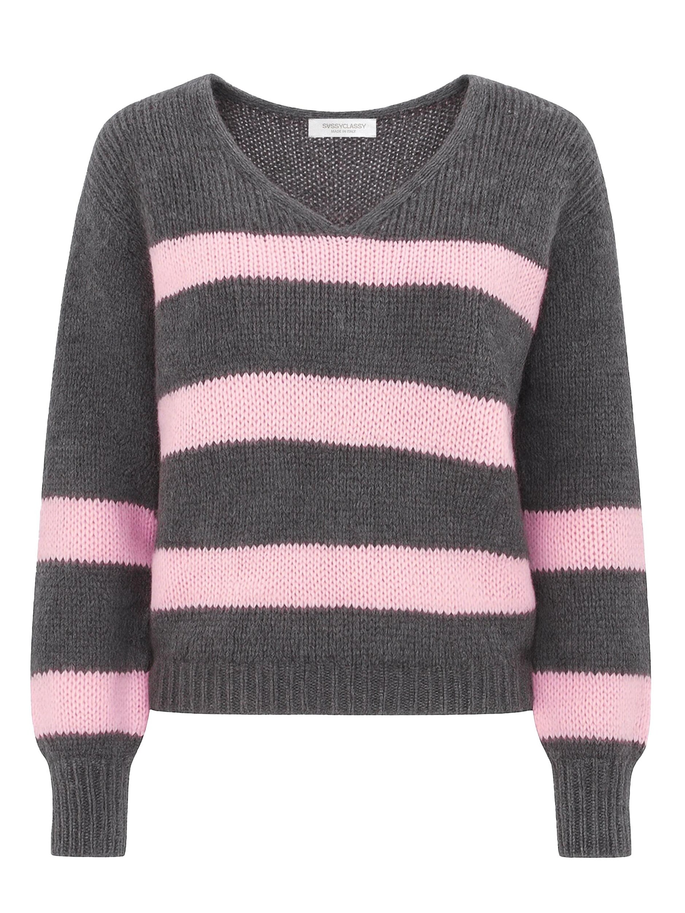 SASSYCLASSY Oversizepullover in Grau