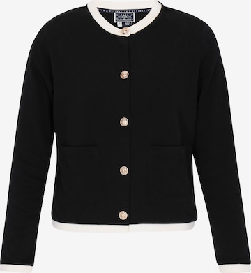 DreiMaster Maritim Gebreid vest in Zwart: voorkant