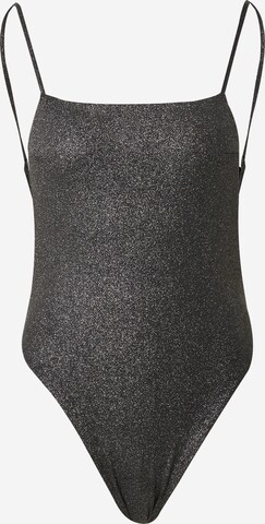 Calvin Klein Swimwear Bustier Badedrakt i sølv: forside