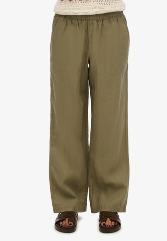 Superdry Regular Broek in Groen: voorkant