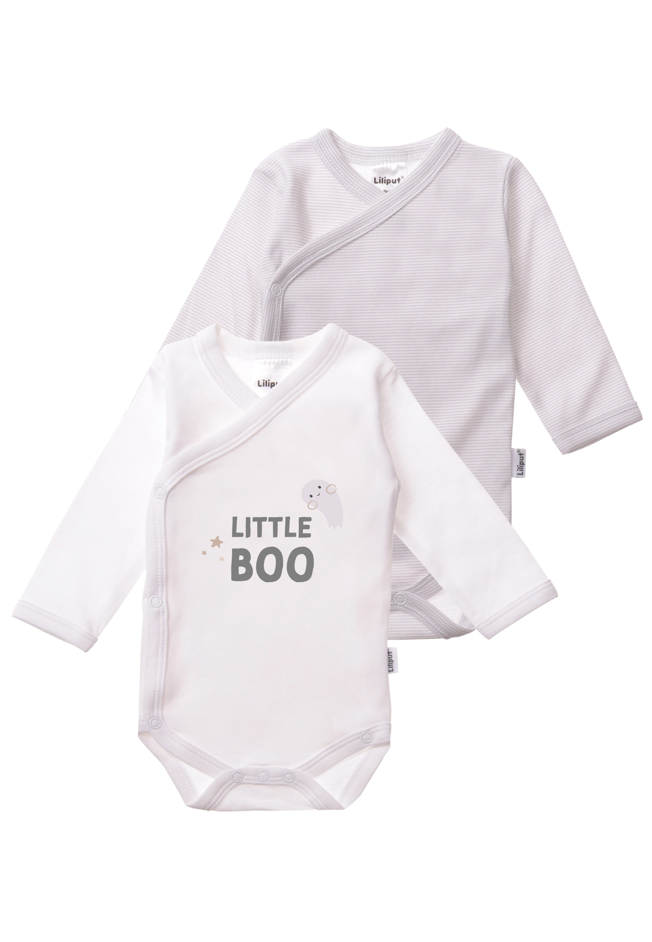 LILIPUT Romper/Bodysuit 'Little Boo' in Grey: front