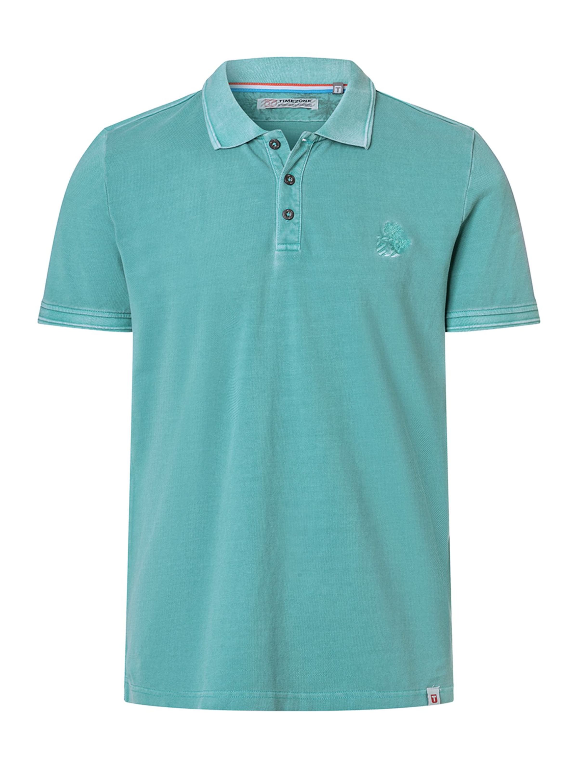 TIMEZONE Shirt 'Garment Dye' in Green: front
