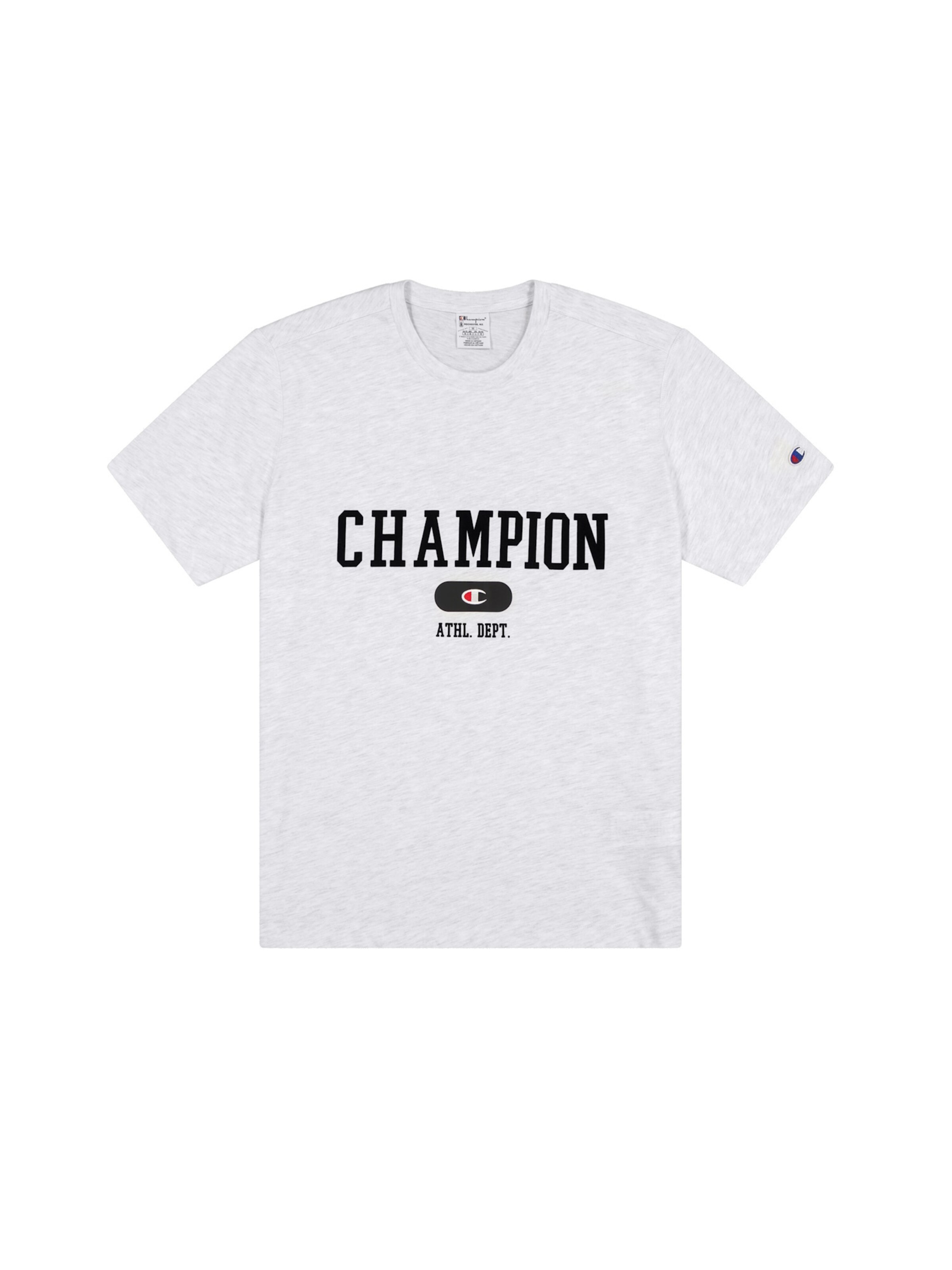 Champion Authentic Athletic Apparel T-Shirt in Grau: Vorderseite