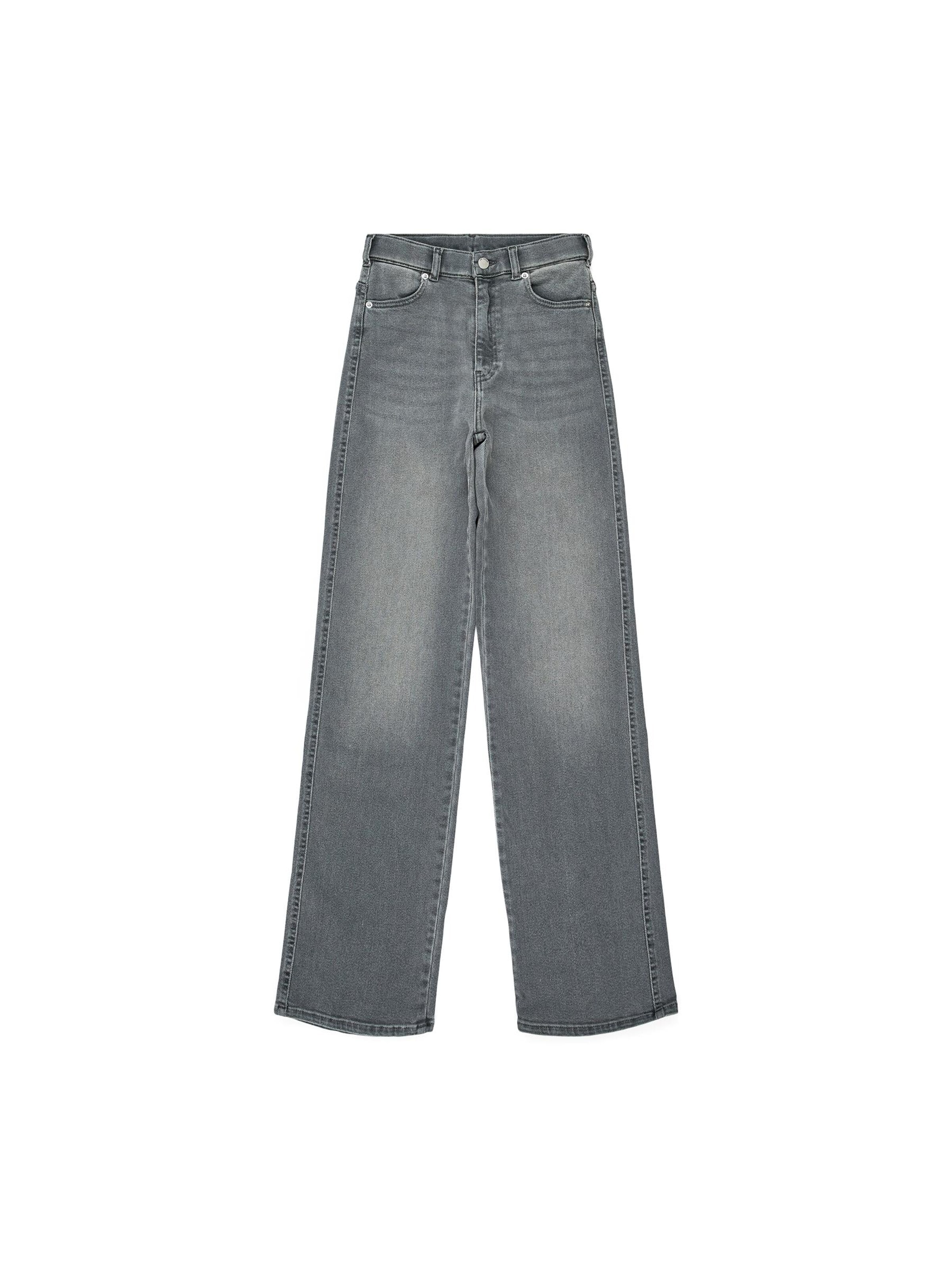 Dr. Denim Jeans 'Moxy High Straight Jeans' in Grey: front