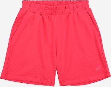 4F Junior - Calças de desporto em rosa: frente