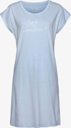 Camicia da notte VIVANCE di colore blu pastello / bianco, Visualizzazione prodotti