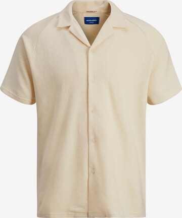 Chemise 'MYKONOS' JACK & JONES en blanc : devant