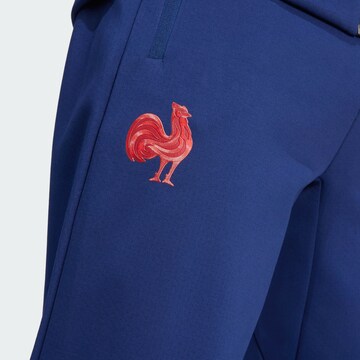 ADIDAS PERFORMANCE Tapered Sporthose 'France Travel Z.N.E.' in Blau