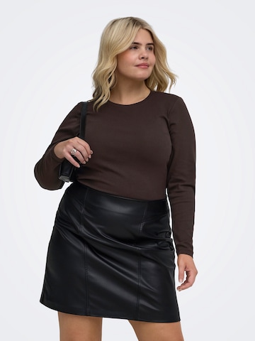 ONLY Carmakoma Shirt 'CARRiley' in Brown: front