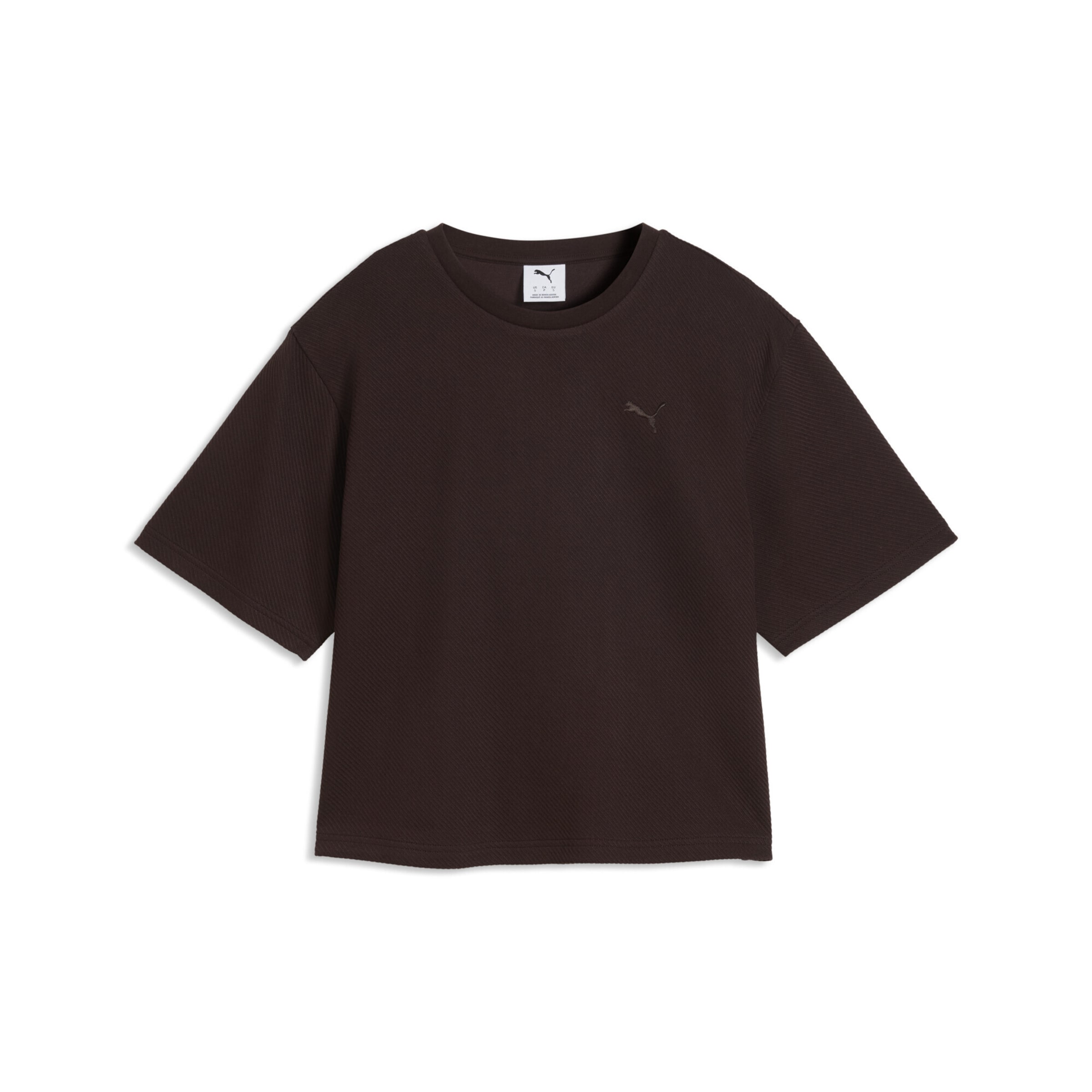 PUMA Shirt in Bruin: voorkant