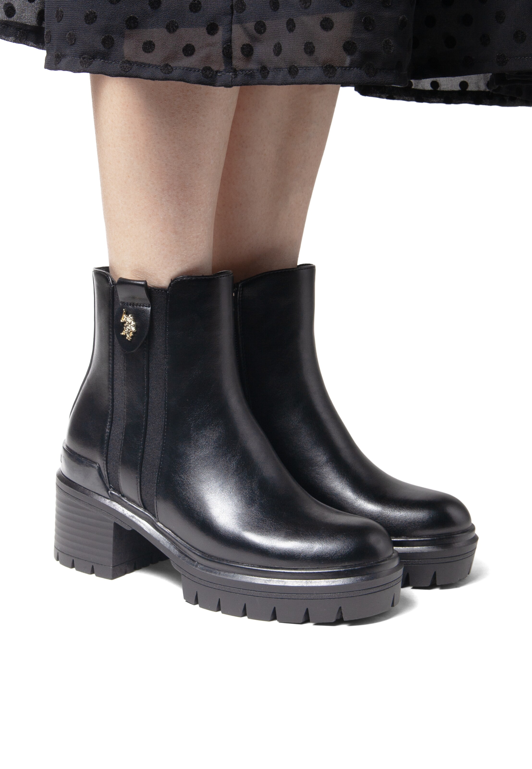 Stivaletto di U.S. POLO ASSN. in nero: frontale