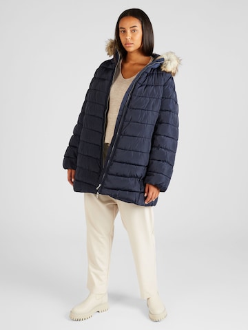 ONLY Carmakoma Winter Jacket in Blue