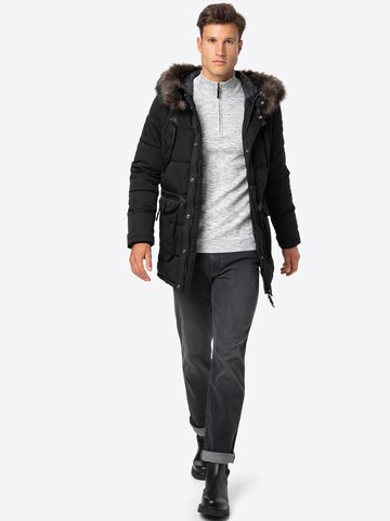 Superdry Parka 'Chinook' in Schwarz