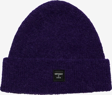 Superdry Beanie in Purple: front